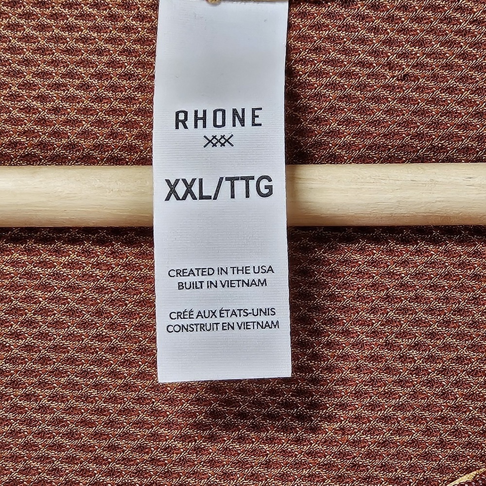 Rhone Glacier 1/4 Zip Pullover Brandy Red Mesh Long Sleeve XXL NWT $118 - Picture 10 of 11